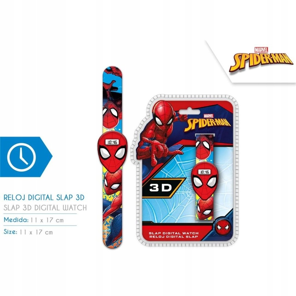 Zegarek slap band 3D Spiderman