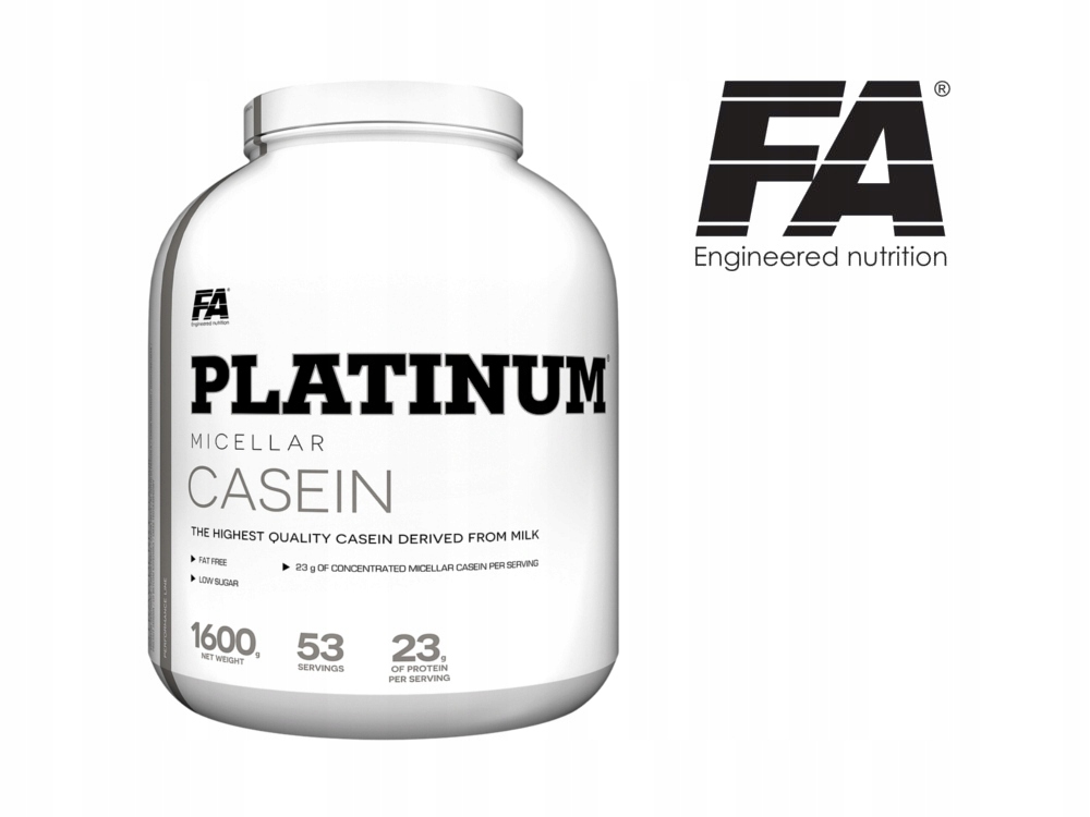 FA PLATINUM MICELLAR CASEIN 1600 G KAZEINA BIAŁKO