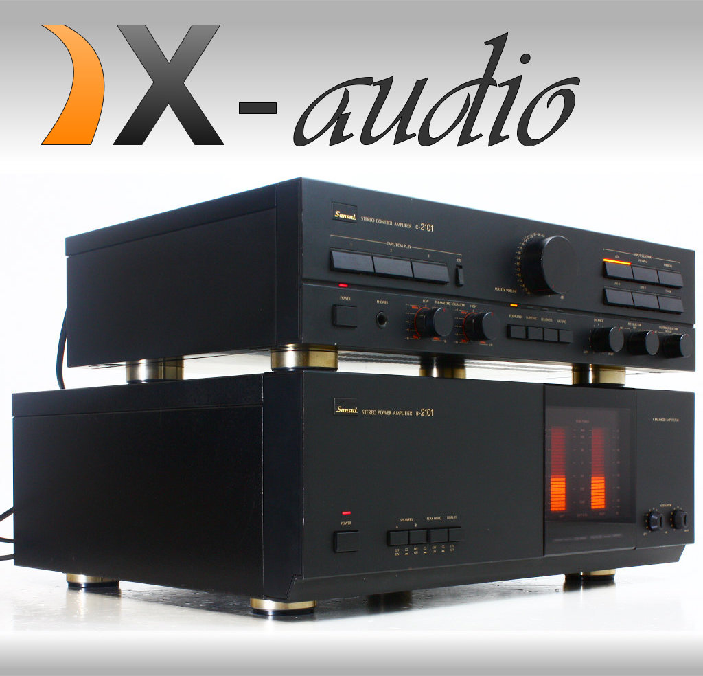 SANSUI B-2101 C-2101 WZMACNIACZ DZIELONY UNIKAT!!! - 7144714363 ...