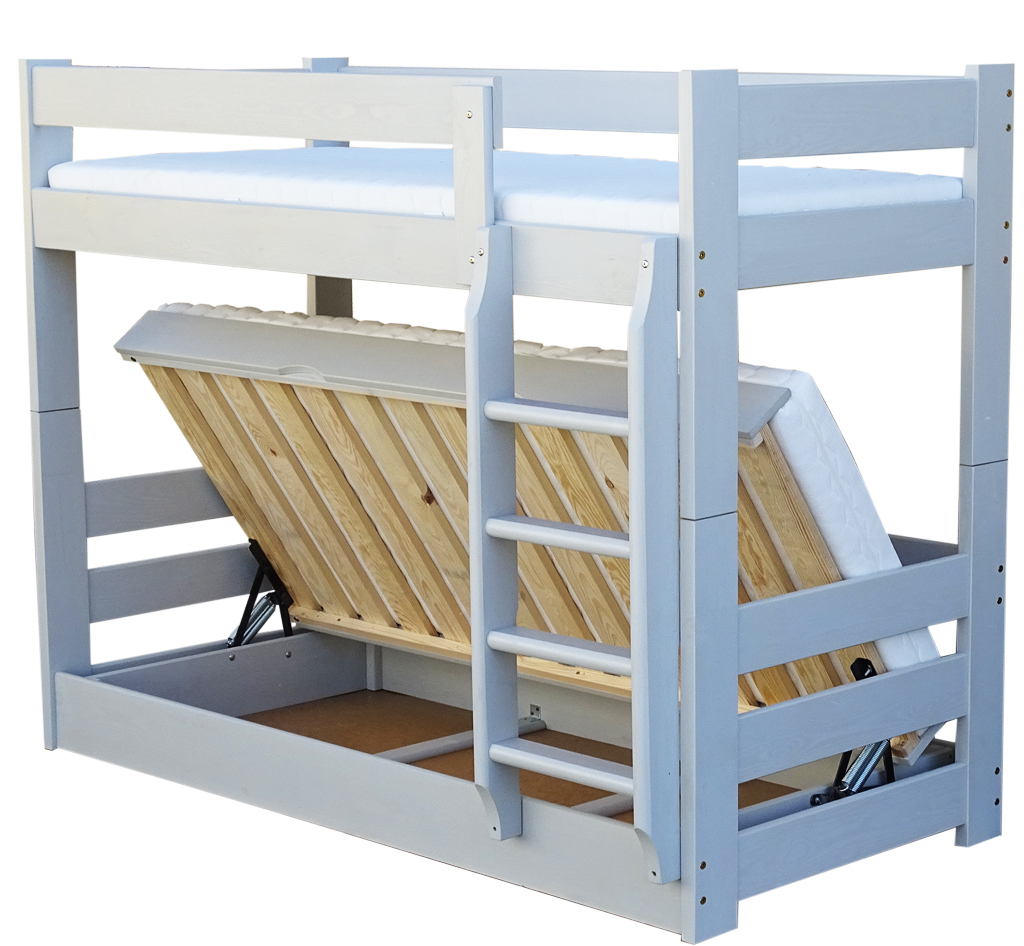 DOMINATOR 80x190 łóżko piętrowe OTWIERANE +150KG !