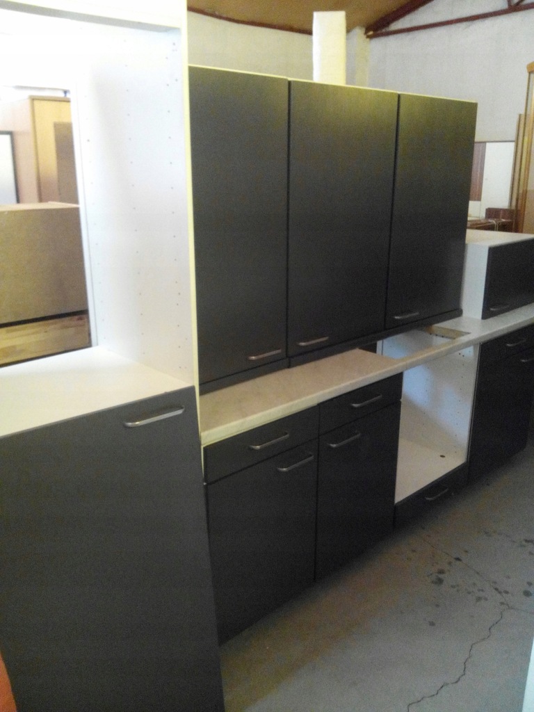 Szafki kuchenne kuchnia grafit 280cm
