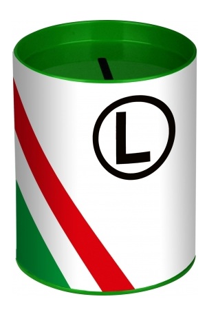 SKARBONKA metalowa LEGIA WARSZAWA klub piłka LG-14