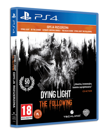 DYING LIGHT THE FOLLOWING ENHANCED PS4 + NAKLEJKI
