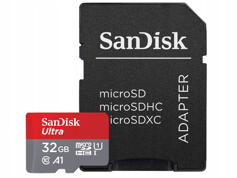 Karta SANDISK 32GB micro SDHC Class10 ULTRA 98MBs