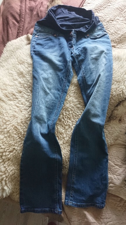 spodnie ciążowe Bpc mama's 36 jeansy niebieskie