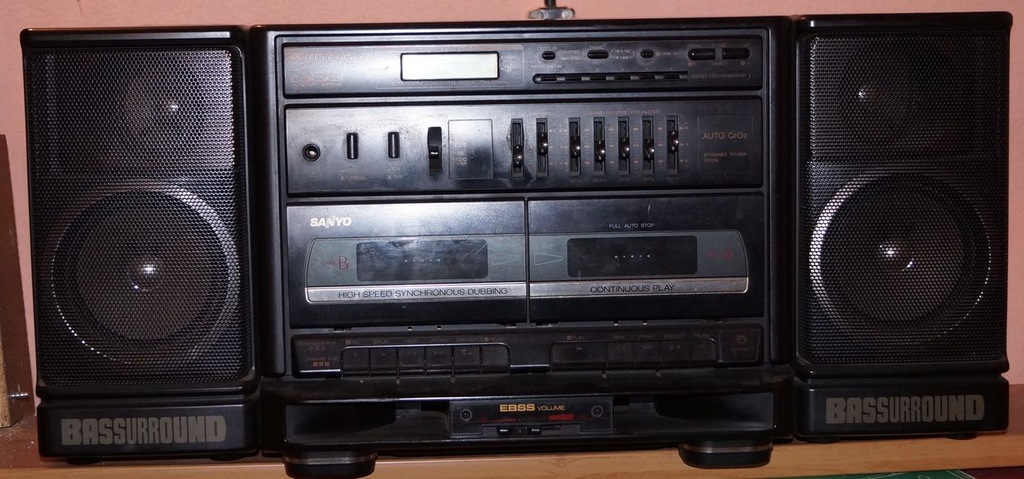Radiomagnetofon dwukasetowy SANYO