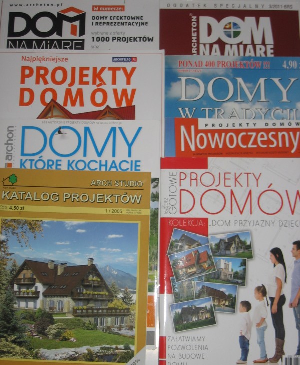 Katalogi / Projekty domów - 9 różnych katalogów
