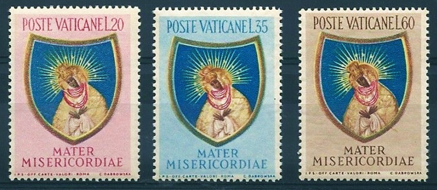 Watykan 1954 M 227-29 ** Madonna Ostra Brama Wilno