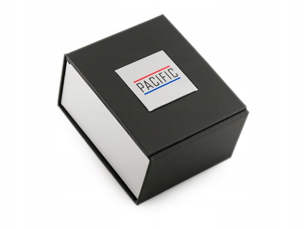 Prezentowe pudełko na zegarek - PACIFIC czarno-sre