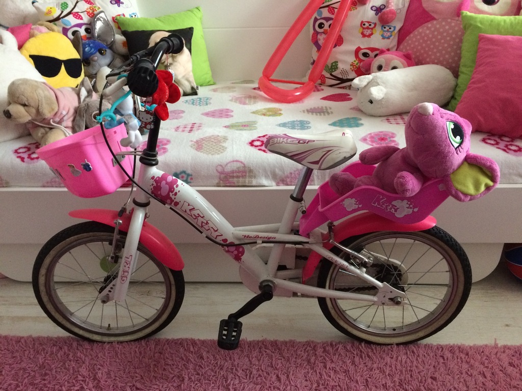 Rowerek różowo-biały dziewczęcy SKILLED Ketty 16