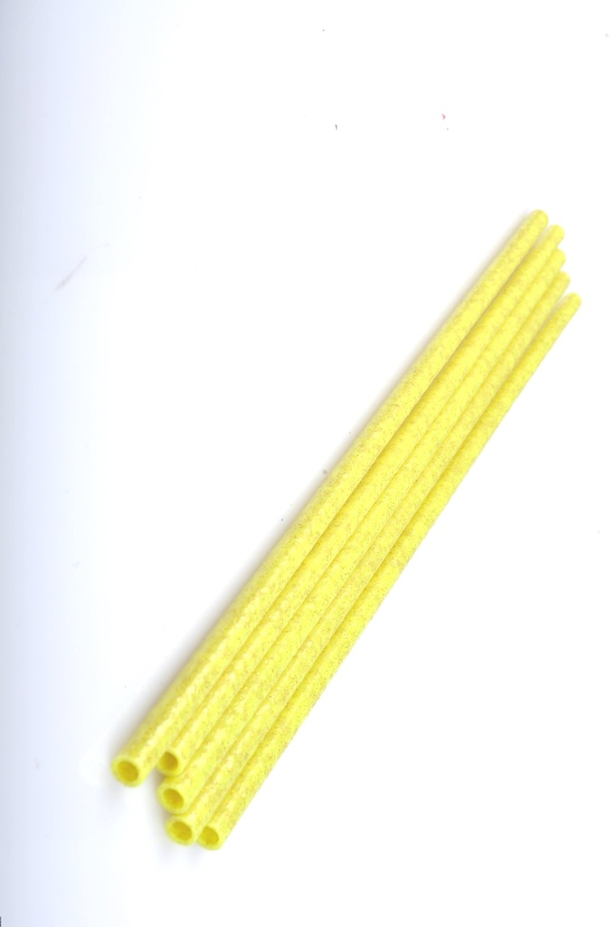 Rurka do much tubowych 5mm żółta brokat