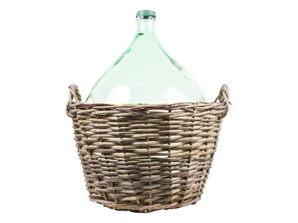 BALON BUTLA GĄSIOR DO WINA 54L W KOSZU WIKLINOWYM