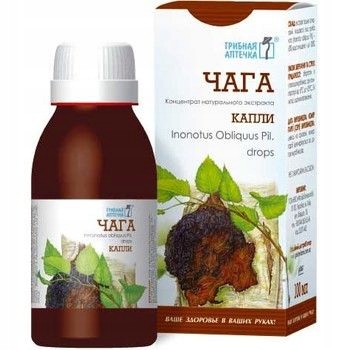 Grzyb Chaga krople 100 ml Inonotus Obliquus Czaga