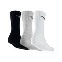 Nike Ponožky 3PPK Čierne Sivé Biele Bavlna SX4508-965 veľ. 38 - 42 Kolekcia Jesień Zima 2022/23
