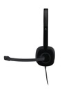 słuchawki z mikrofonem Logitech H151 czarne Cechy dodatkowe Przewodowa
