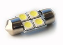 Светодиодная трубка 31мм C3W C5W C10W 4 smd 5050