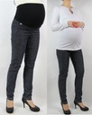 NOVINKA MÄKKÉ tehotenské džínsy s prešívaním S Veľkosť S