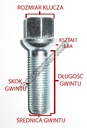 BOLT MDC M14X1.50 KULOWA KEYS 17 28 MM 1 PC. photo 3 - milautoparts-fr.ukrlive.com