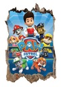 Наклейка на стену с плакатом PAW PATROL 3D XL