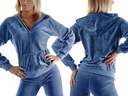 Женские велюровые спортивные костюмы, женский спортивный костюм синий 3XL