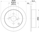 PADS DISCS TEXTAR REAR TOYOTA COROLLA E12 258MM photo 3 - milautoparts-fr.ukrlive.com