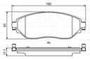 SABOTS DE FREIN BOSCH AVANT - RENAULT TRAFIC 3 photo 2 - milautoparts-fr.ukrlive.com