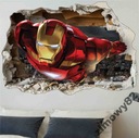 ЖЕЛЕЗНЫЙ ЧЕЛОВЕК, 3D наклейки на стену IRONMAN