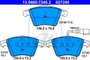 2× ATE 24.0132-0116.1 DISC BRAKE + ATE PADS BRAKE FRONT 13.0460-7240.2 photo 3 - milautoparts-fr.ukrlive.com