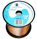 Cabletech Reproduktorový kábel 1,5 mm (100 m rolka) KAB0358 Značka Cabletech