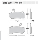 SBS SABOTS DE FREIN DE FREIN SBS 830 STREET EXCEL SINTER photo 5 - milautoparts-fr.ukrlive.com