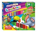 Пластилин Bambino 24 цвета + бесплатный коврик