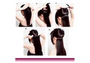 CLIP IN pripevnené vlasy natur 55 vyššia hustota Účes dlhé vlasy