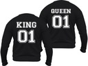 Толстовка KING QUEEN, свитшоты для влюбленных пар, комплект. XS