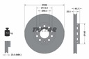 Kotúče Kocky TEXTAR Predné AUDI A6 C5 288mm Strana krytu predná