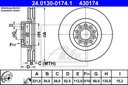 DISQUES SABOTS DE FREIN ATE AVANT - AUDI A6 C5 4.2 S6 photo 2 - milautoparts-fr.ukrlive.com