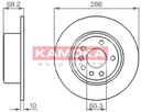 DISCS BRAKE 2 PIECES REAR OPEL VECTRA B 2.2 2.5 V6 photo 2 - milautoparts-fr.ukrlive.com