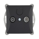 OPAL Розетка оконечного модуля RTV/TV ЧЕРНАЯ или КОРИЧНЕВАЯ