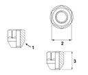 ECROU M12X1,25 ZAMKNIETA NISSAN ALUMINIUM 4 PIÈCES photo 4 - milautoparts-fr.ukrlive.com