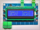LCD 2-КАНАЛЬНЫЙ ТЕРМОМЕТР DS18B20 СИГНАЛИЗАЦИЯ MIN MAX