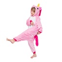 JEDNOROŽEC Pyžamo Deti Kigurumi Onesie 128 Druh kombinéza