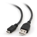 Gembird kábel Micro-USB (M) na USB 2.0 (M) 3 m, čierny CCP-mUSB2-AMBM-10 Farba čierna