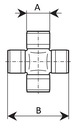 22,5x34,7 Krížik hriadeľa s poistkou Typ auta Nedefinovaný