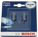 W5W BOSCH ЛАМПОЧКИ 12V 5W PURE LIGHT Блистер - 2 шт.