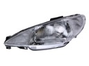 LAMP LAMP FRONT PEUGEOT 206, CC 98- LEFT H4 photo 1 - milautoparts-fr.ukrlive.com