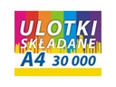 ЛИСТОВКИ А4 30000 ШТ. 130G DL/A5 СЛОЖЕННЫЙ ЛИСТОВОК