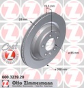 ZIMMERMANN DISCS REAR CAYENNE 02-10 358MM KRAKOW photo 2 - milautoparts-fr.ukrlive.com