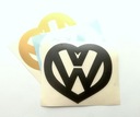 Наклейка LOVE heart VW VOLKSWAGEN