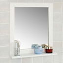 FRG129-W Zrkadlo Nástenné zrkadlo Kúpeľňové zrkadlo s policou biele 40x49x10 Implementácia hotová