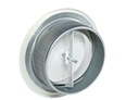 Приточная вентиляция АНЕМОСТАТ, металл, круглый, белая решетка, 125 мм + РАМА