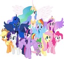 Наклейки на стену My Little Pony Пони 100x75